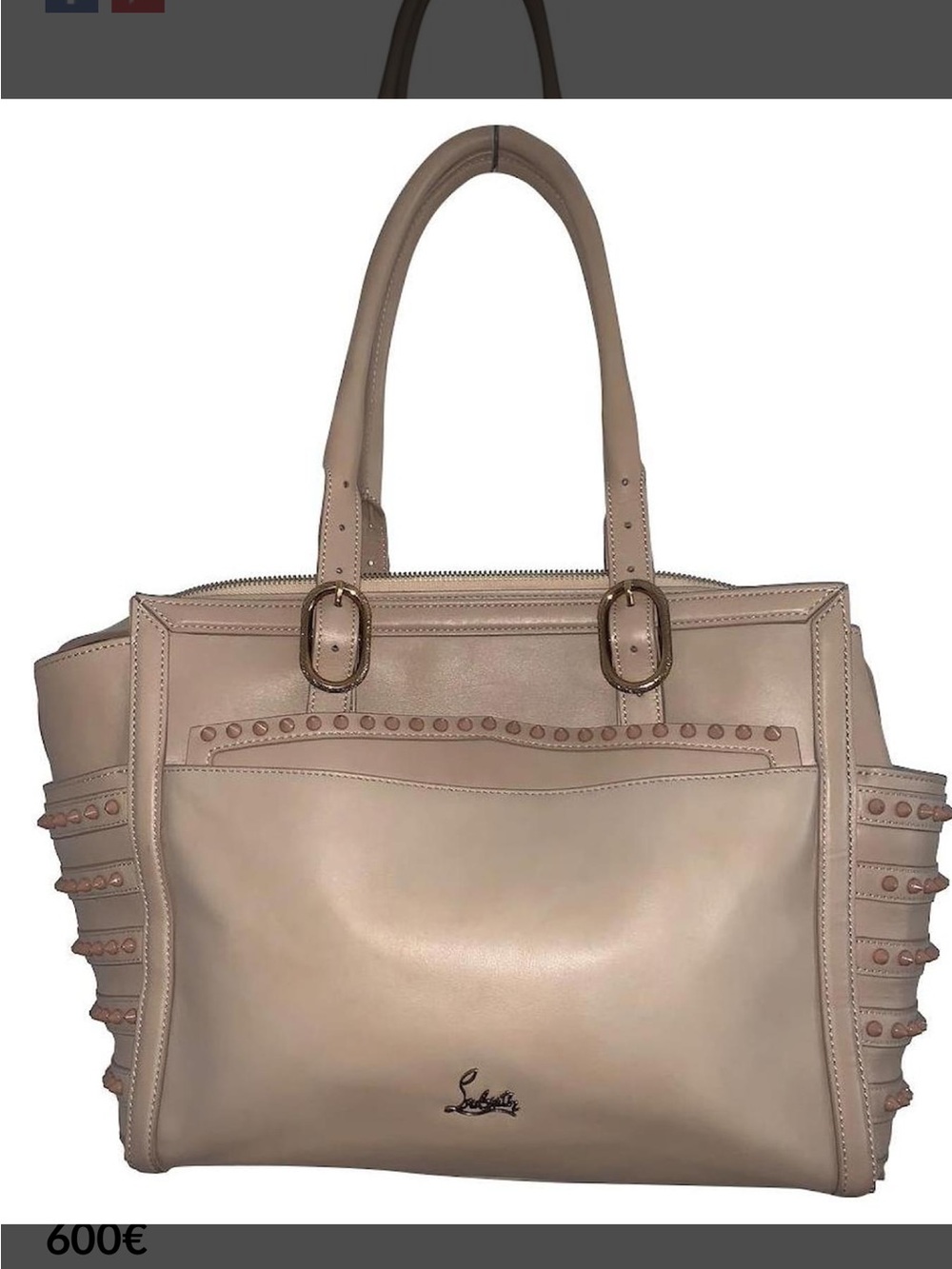 Christian Louboutin Blush Leather Studded Purse 🤩❣️🥰